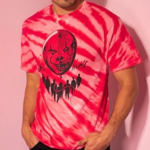 NEW Vixen by Micheline Pitt, It: Chapter 2™ "Come Home" Red Tie Dye Tee, Derry M - Picture 3 of 6